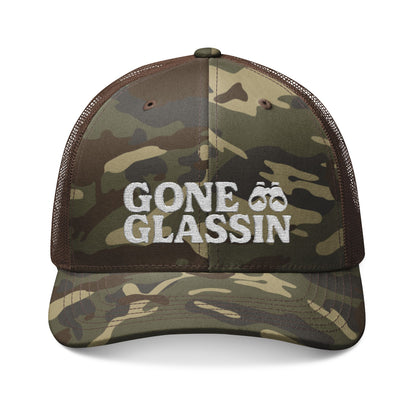 Gone Glassin’ Camouflage Embroidered Trucker Hat