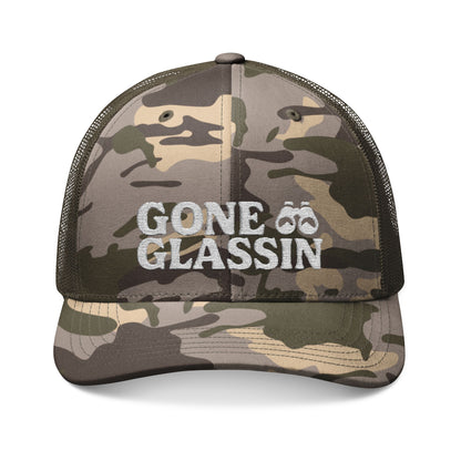 Gone Glassin’ Camouflage Embroidered Trucker Hat