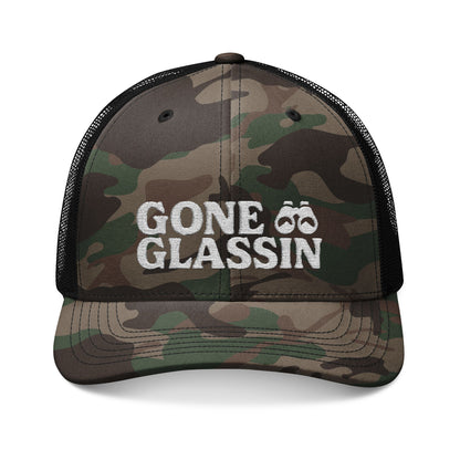 Gone Glassin’ Camouflage Embroidered Trucker Hat